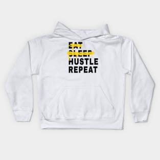 Eat Sleep Hustle Repeat Kids Hoodie